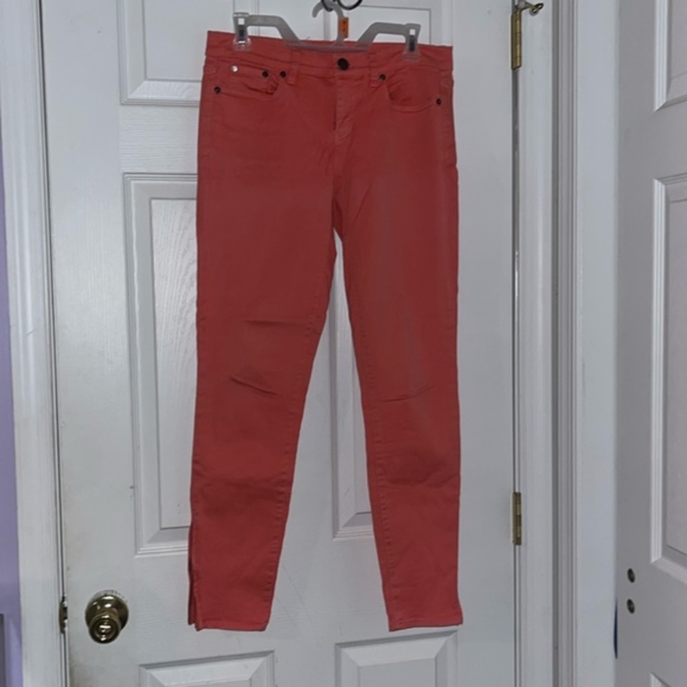 Woman’s J.Crew Toothpick zipper ankle jeans - Size 28T